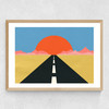 Road to Sun Medium Oak Frame
