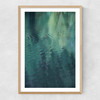 Forest in the Lake Narrow Oak Frame