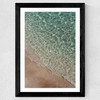 Where Sand and Water Wide Black Frame