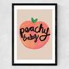 Peach Medium Black Frame
