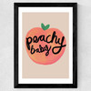 Peach Wide Black Frame