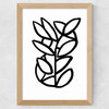 Leaves X Wide Oak Frame