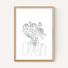 Line Art Flower Head