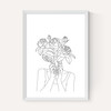 Line Art Flower Head