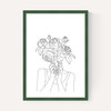 Line Art Flower Head