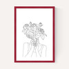 Line Art Flower Head