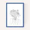 Line Art Flower Head
