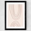 Abstract Lines Wide Black Frame