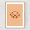 Boho Rainbow Narrow Oak Frame