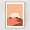 Sand Dunes Narrow Oak Frame