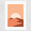 Sand Dunes Wide White Frame