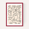 Single Line Faces