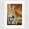 Home Is Where The Dog Is Wide White Frame