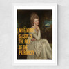 My Favourite Season Is the Fall of the Patriarchy Medium White Frame