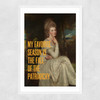 My Favourite Season Is the Fall of the Patriarchy Narrow White Frame