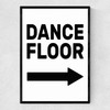 Dancefloor Narrow Black Frame