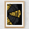 Turn It Up Wide Oak Frame
