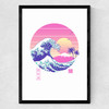 The Great Vapor Wave Medium Black Frame