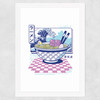 Vaporwave Ramen Wide White Frame