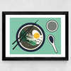 Breakfast at Mr Chan Wide Black Frame
