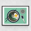 Breakfast at Mr Chan Narrow Black Frame