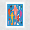 Koi Gang Narrow White Frame