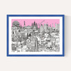 London Jungle Art Print (Pink)