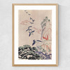 Japanese Stitch Craft Landscape Medium Oak Frame