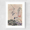 Japanese Stitch Craft Landscape Medium White Frame