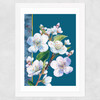 Blossoms (White) Wide White Frame