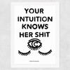 Your Intuition (White) Wide White Frame