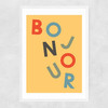 Bonjour Narrow White Frame