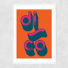 Disco by Limbo and ginger Narrow White Frame
