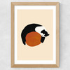 Sleeping Cat Wide Oak Frame