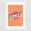 Smile by Scribbler Narrow White Frame