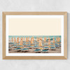 Yellow Umbrella - French Riviera Wide Oak Frame