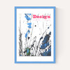 1960's cover, Ink sketch black blue green