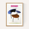 1985 RCA student designed chair blue