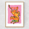 Leo - The Life and Soul Narrow Oak Frame