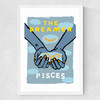 Pisces - The Dreamer Medium White Frame