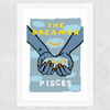 Pisces - The Dreamer Wide White Frame