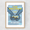 Pisces - The Dreamer Narrow Oak Frame
