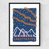 Sagittarius - The Wanderer Narrow Black Frame