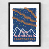 Sagittarius - The Wanderer Medium Black Frame