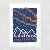 Sagittarius - The Wanderer Narrow White Frame