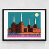 Battersea Power Station by Rocket 68 Medium Black Frame