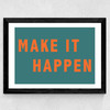 Make It Happen by Violet Studio Wide Black Frame