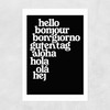 Hello World Unframed Print