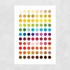 Colour Chart Unframed Print
