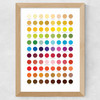 Colour Chart Wide Oak Frame